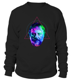 Vivid Trippy Geometric Head Slavoj Zizek  Philosophy Fun Philosopher Shirt