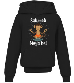 Sab Moh Maya Hai Hindi Meditation Slogan Long Sleeve Shirt