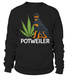 Rottweiler Weed Dog Owner 420 Cannabis Marihuana T-Shirt