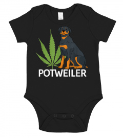 Rottweiler Weed Dog Owner 420 Cannabis Marihuana T-Shirt