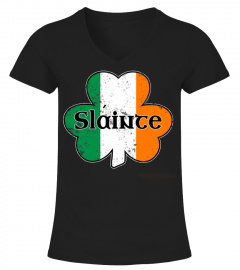 Slainte Irish Gaelic Cheers St Patricks Day Shamrock HOODIE