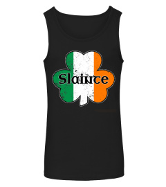 Slainte Irish Gaelic Cheers St Patricks Day Shamrock HOODIE