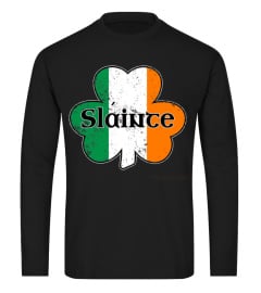 Slainte Irish Gaelic Cheers St Patricks Day Shamrock HOODIE