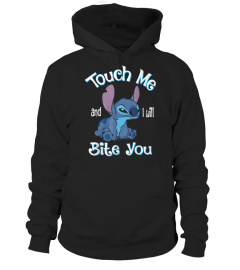 Stitch Touch Me And I Will Bite You Funny shirt for fans