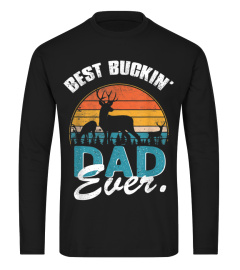 Best Buckin Dad Ever Shirt Deer Hunting Bucking Father Tee2x1434
