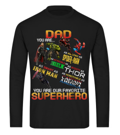 Dad You Are Our Favorite Superhero Tshirt2x918