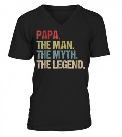 Mens Papa Man Myth Legend Shirt For Mens Dad Father1r30