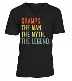 Gramps Man Myth Legend Shirt For Dad Father Grandpat753
