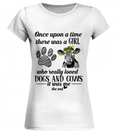 Once Upon A Time Girl Love Dogs and Cows