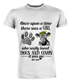 Once Upon A Time Girl Love Dogs and Cows