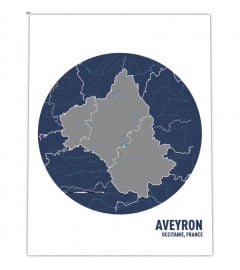 Canva Carte de l'Aveyron