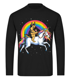 German Shepherd Unicorn T shirt Kids Spa