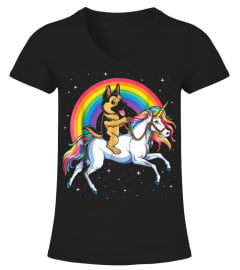 German Shepherd Unicorn T shirt Kids Spa