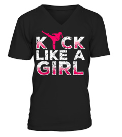 I Kick Like A Girl-Karate Kickboxing Girl T-Shirt Gift705 Best Shirts