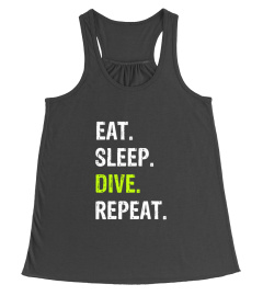 scuba diving eat sleep -  0007-HA