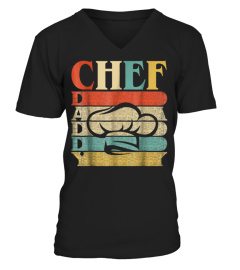 Tshirts Retro Vintage Daddy Chef T-Shirt Funny Cooking Dad Gift848 CoolShirts