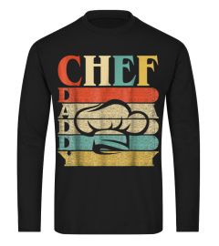 Tshirts Retro Vintage Daddy Chef T-Shirt Funny Cooking Dad Gift848 CoolShirts