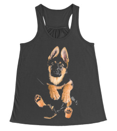 German Shepherd In Pocket Shirt