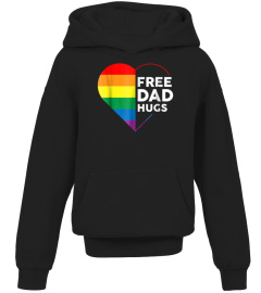 Shirt Free Dad Hugs Rainbow Heart T-shirt192 funny tshirt