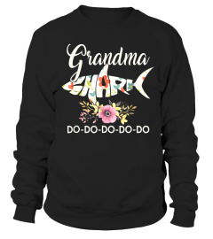 Grandma Shark Doo Doo Doo Funny T-shirt