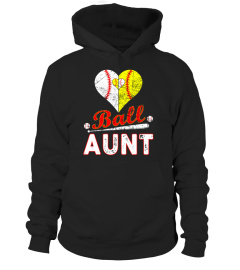 Ball Aunt Shirt - Funny Softball Baseball Cool TShirt Gifts