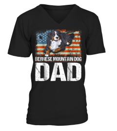 Tshirt Bernese Mountain Dog Dad T shirt966 funny tee