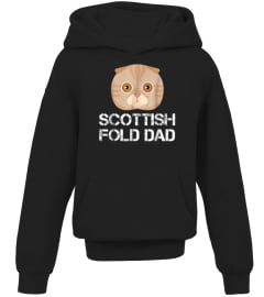 Tee Mens Scottish Fold Dad Cat Owner T-Shirt1074 funny shirt