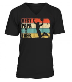 Best Best Papa Basketball Ever. New Retro Shirt For Dad363 funny tee