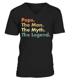 Best Mens Pops Man Myth Legend Father Dad Uncle Gift Idea Tees1373 Tee