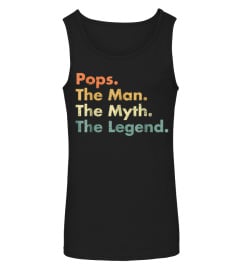 Best Mens Pops Man Myth Legend Father Dad Uncle Gift Idea Tees1373 Tee