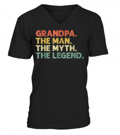 Shirt Mens Grandpa The Man The Myth The Legend T Shirt Dad Papa460 Best Tee
