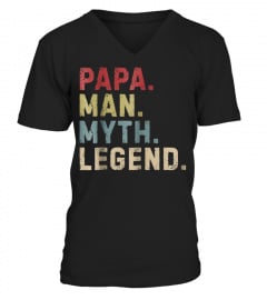 Shirt Mens Papa Man Myth Legend Shirt Dad Father Gift492 Best Tee