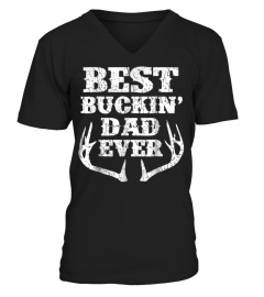 Best Buckin' Dad Ever Deer Hunting Bucking Father T shirts1p741