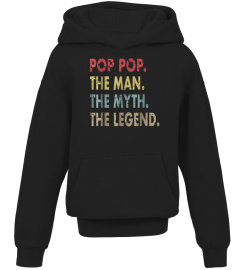 Pop Pop The Man Myth Legend TShirt Retro Dad Christmas Gift1y1039