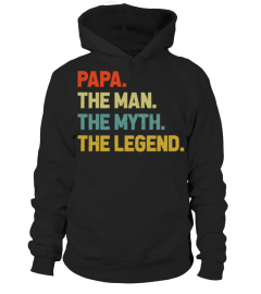 Papa The Man Myth Legend T Shirt For Papa Dad