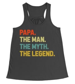 Papa The Man Myth Legend T Shirt For Papa Dad