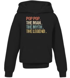 Pop Pop The Man Myth Legend Shirt Retro Dad Christmas Gift1y541
