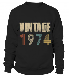 Retro Vintage 1974 T Shirt Born In 1974 