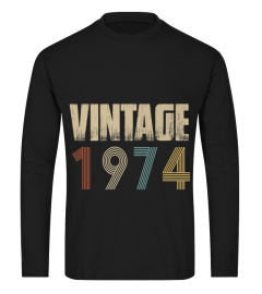 Retro Vintage 1974 T Shirt Born In 1974 