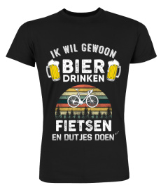 BIER DRINKEN FIETSEN FIETS