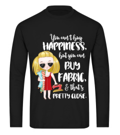 Fabric and Happiness - sewing quilting quilter seamstress seammaster sewer sew quilt T-Shirt