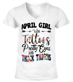 April girl with tattoos pretty eyes