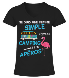 Camping apero femme