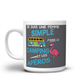 Camping apero femme