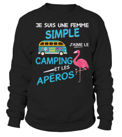 Camping apero femme