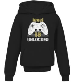 Level 18 Unlocked 18th Birthday Gamer T-Shirt883 like shirt