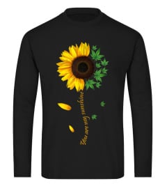 Weed Sunflower Shirt Women Marijuana 420 Men Women Tee Gift Trending