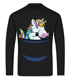 Dabbing unicorn in pocket funny shirt Hip Hop Dabbin T-Shirt