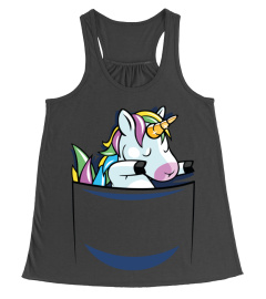 Dabbing unicorn in pocket funny shirt Hip Hop Dabbin T-Shirt