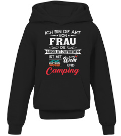 Camping - Ich bin die art von Frau die wein